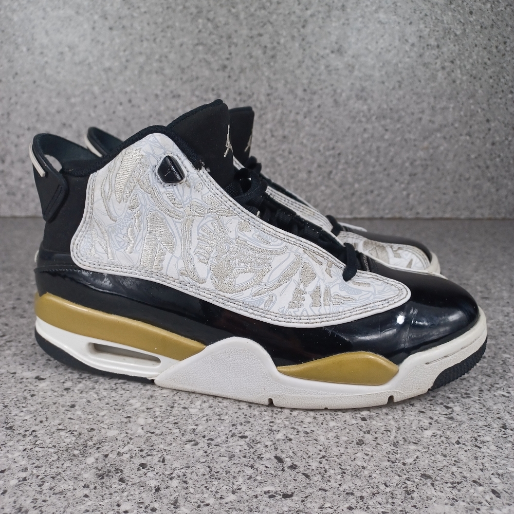 Nike Air Jordan Dub Zero Black Gold White Kid's Shoes Youth Size 5Y